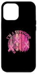 Coque pour iPhone 12 Pro Max Ruban rose « Im A Survivor » pour la sensibilisation au cancer du sein