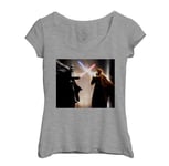 T-Shirt Femme Col Echancré Dark Vador Contre Obiwan Kenobi