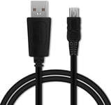 Câble de données USB (1m) compatible avec Garmin Edge Touring,Edge 810 800,Edge 500,Drive 51,DriveAssist 50,DriveSmart 61,Nüvi 2699 Nüvi 2597,Oregon 600,Oregon 750,eTrex 30,eTrex Touch 35