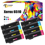 8x Toner Cartridge For Xerox Phaser 6510 6510dn 6510dni WorkCentre 6515 6515dn