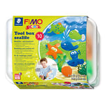 STAEDTLER - Fimo Kids Form&Play- Set Vie Aquatique - 4 Pains pâte à Modeler 42 g Assortis + Accessoires & Instructions - 8039 01