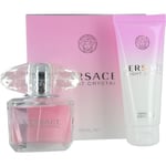 Versace Bright Crystal EDT 50ml Gift Set for Women+ Body Lotion 100ml BRAND NEW