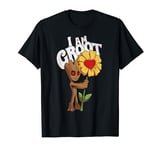 Marvel Guardians I AM GROOT Daisy Flower Valentine's T-Shirt