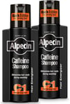 Alpecin Black Mens Shampoo with new Fragrance 2x 250ml | Hair Growth Shampoo |