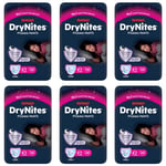 6X Huggies DryNites Bed wetting Pyjama Pants for Girls, Age 4-7, (10 Pants )