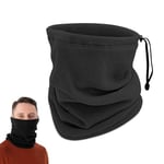 Udbrud Thermique Tour de Cou, Cache Cou Tubulaire d'hiver Polaire Neck Warmer Cache-Cou Cordon de serrage Réglable Taille Universelle pour l'extérieur, le Ski, le Vélo, la Course à Pied