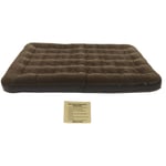 Matelas gonflable portable épais, haute résilience, dessus floqué, facile à gonfler, lit de camping pour l'extérieur, la maison, les voyages, 2 places