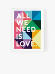 EAST END PRINTS Rafael Farias 'All We Need Is Love' Framed Print