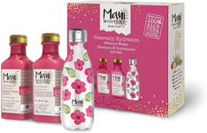 Maui Moisture Gift Set, Vegan Shampoo and Conditioner Set with Reusable Water B