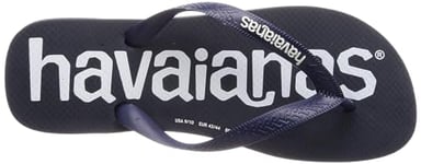 Havaianas Unisex Top Logomania, Navy Blue, 9/10