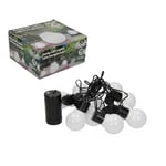 Chaîne LED 10 Ampoules A Ampoule 6m Fonctionnement Batterie (4AA)