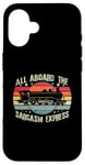 iPhone 16 Retro Wagon Train Lover Model Train Railroad Conductor Funny Case