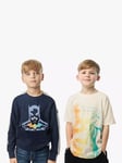 Fabric Flavours Kids' Batman Sweatshirt & Oversized T-Shirt, Multi