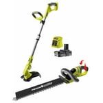 Ryobi Rlt1832ht20s Gresstrimmer Og Hekksaks M/batteri