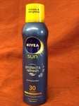 NIVEA SUN Protect & Dry Touch Cooling Sun Mist SPF30 (200 ml), Refreshing