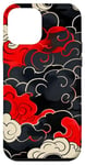 Coque pour iPhone 12 mini Graphique rouge au-dessus des nuages