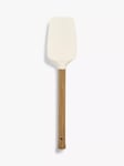 John Lewis Wood Handle Silicone Head Scraper, Natural/White