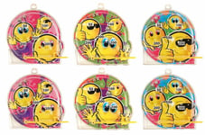 6 Happy Face Pinball Games - Pinata Toy Loot/Party Bag Fillers Childrens/Kids