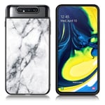 Fantasy Marmor Samsung Galaxy A80 skal - Vit