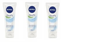 Nivea Soft Intensive Moisturising Creme 75ml pack of 3