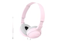 Sony Mdr-Zx110ap - Hörlurar Med Mikrofon - Fullstorlek - Kabelansluten - 3,5 Mm Kontakt - Rosa