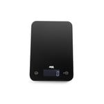 ADE KE863 Molly Digital Kitchen Scale. Elegant Design. Surface made of tempered safety glass. Weigh up to 5kg. LCD Display. Measure liquids volume. Black