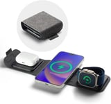 3 in 1 Travel Charging Pad (UK) Mophie MagSafe New Free Shipping