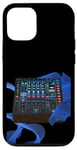 Coque pour iPhone 12/12 Pro Disc Jockey Space Age Console de mixage audio Mix DJ