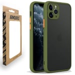 Armoured™ Camera Shield Lite Case Cover for iPhone 14 Pro Max - Green / Orange