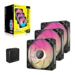 Corsair iCUE LINK RX120 MAX RGB Black 120mm PWM Thick Fan Starter Kit