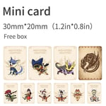 Mini Carte De 9 Pcs Carte De Récompense Pour Nintendo Switch Monster Hunter Rise Amxxbo, Compatible Avec Le Jeu Tiger Dragon Ailu Cat Ns Ntag215