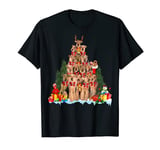 Christmas Pajama Airedale Terrier Xmas Tree Gift Dog Dad Mom T-Shirt