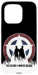 Coque pour iPhone 15 Pro Marvel The Falcon And The Winter Soldier Duo Silhouette Logo