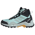 adidas Women's Eastrail 2.0 Mid RAIN.RDY Hiking Waterproof Shoes Sneakers, Aqua/Wonder Silver/Preloved Yellow, 9 UK