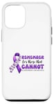 Coque pour iPhone 14 Porter Purple Alzheimer Sensibilisation Démence