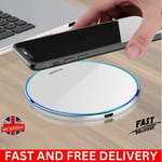 Super Fast Wireless Charger Charging Pad For iPhones & Samsung & Universal UK