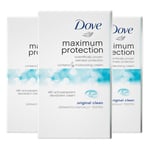 Dove Maximum Protection Original Clean Anti-perspirant Cream Stick with ¼ moisturising cream our most effective deodorant 6x 45 ml