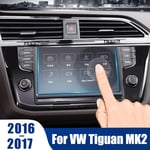 Wcnsxs Car GPS Navigation Screen Tempered Steel Protective Film Control of LCD Screen Stickers,For VW,for Tiguan MK2 2016 2017