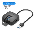 Vention 4-Port USB HUB 3.0 2.0 Ultra Slim Data Hub Type-c HUB pour Macbook, Mac Pro/mini, iMac, Surface Pro, XPS, Notebook PC, USBC HUB, CHBBB