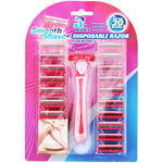 Smooth Shaver Rakhyvel + Blad 20-pack