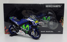 Modèle Moto GP 1:12 Minichamps Valentino Rossi Yamaha M1 2016 Diecast Statique