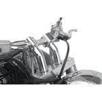 Styrfäste baron - Kickback silver chrome pullback risers 1 aluminium