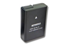 INTENSILO Li-Ion batterie 1100mAh (7.4V) pour appareil photo vidéo Nikon D3100, D3200, D3300, D5100, D5200, D5300, D5500 comme EN-EL14.