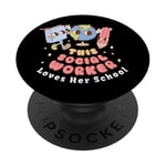 Soutien à l'éducation des travailleurs sociaux scolaires, femmes, filles PopSockets PopGrip Interchangeable