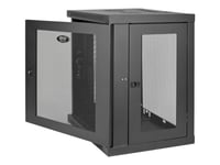 Tripp Lite 12U Wall Mount Rack Enclosure Server Cabinet W/ Door & Side Panels - Rack Skåp - Väggmontering - Svart - 12U - 19"