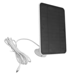 EJ.life panneau solaire pour caméra de sécurité Panneau solaire 4W 5V pour Arlo, pour anneau pour caméra de piscine balise Blanc