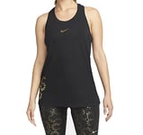 NIKE Women's Dri Fit Pro T Shirt, Medium Olive, L UK