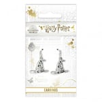 New Official Genuine Harry Potter Silver Plated Sorting Hat Earrings