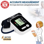 Digital LCD Blood Pressure Monitor Bp Heart Rate Upper Arm Automatic Machine UK