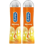 Durex Play Warming Lubricant 2 Bottles (100ml) Condom Friendly